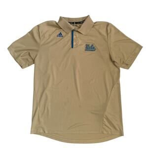 Adidas Climalite Men's Size L UCLA Bruins Short Sleeve Collared Golf Polo Shirt